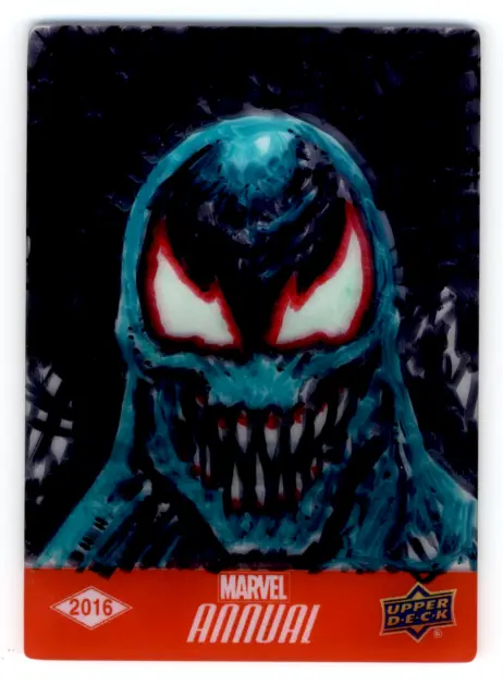 2016 Upper Deck UD Marvel Annual 1/1 Sketch Clint Langley Venom PlexiSketch JS