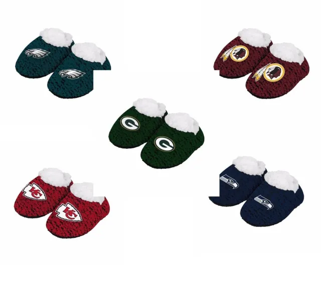 NFL POLY KNIT Infant Newborn Baby Booties Slippers Shower Gift