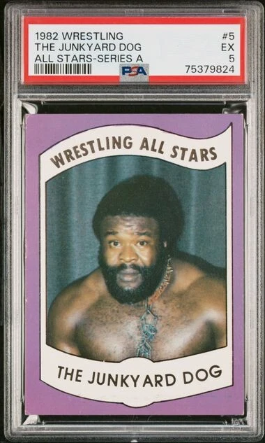 PSA 5 1982 Wrestling All Stars The Junkyard Dog Rookie Card #5 WWF WWE Series A