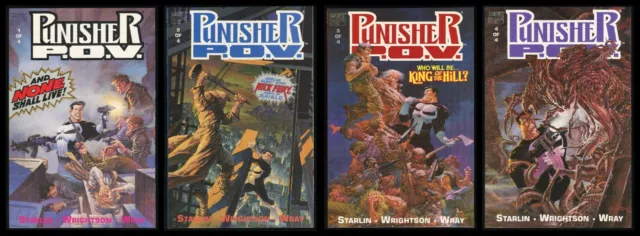 Punisher POV Trade Paperback Set 1-2-3-4 Lot Frank Castle Bernie Wrightson art