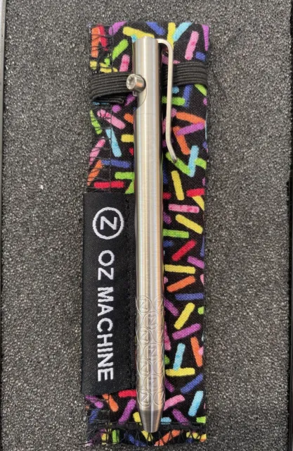 OZ Machine Company Little John Titanium Pen Satin - very hard to find! USA Made