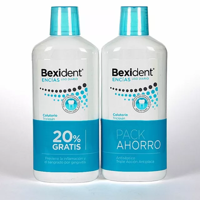 BEXIDENT COLUTORIO ENCIAS TRICLOSAN 500ml + 500ml 2ª UNIDAD 50% DTO. 052197