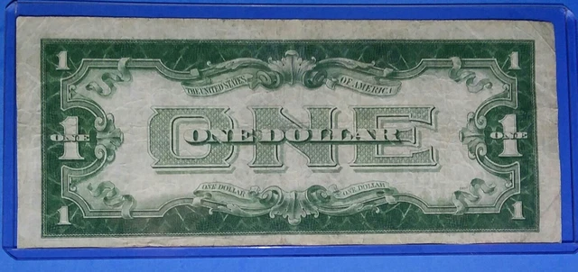 1928 A $1 Silver Certificate ! FUNNY BACK! VF.CIRC. COND! OLD US ! NICE!!