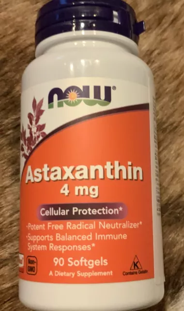 NOW Foods, Astaxanthin, 4 mg, 90 Weichkapseln