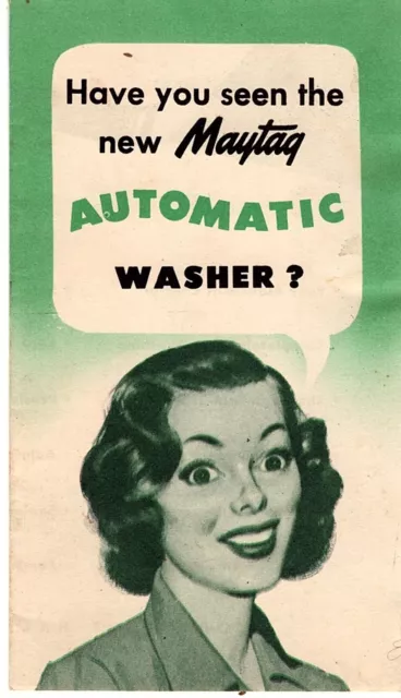 Maytag Automatic Washer Brochure 1948 Near Mint