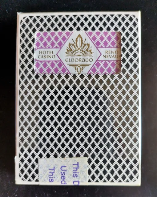 Vintage ELDORADO RENO Hotel/Casino ~ "BEE" Game Used Playing Cards ~ Purple Deck