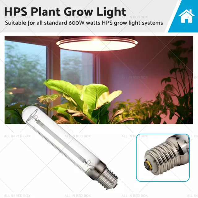 High Pressure Sodium 600W HPS Grow Light Bulb Halide Lamp Sodium Hydroponics