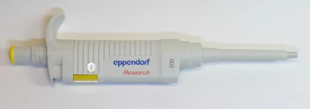 Eppendorf Research 200 Variable Pipet Pipette for 20-200uL; Accurate & Precise