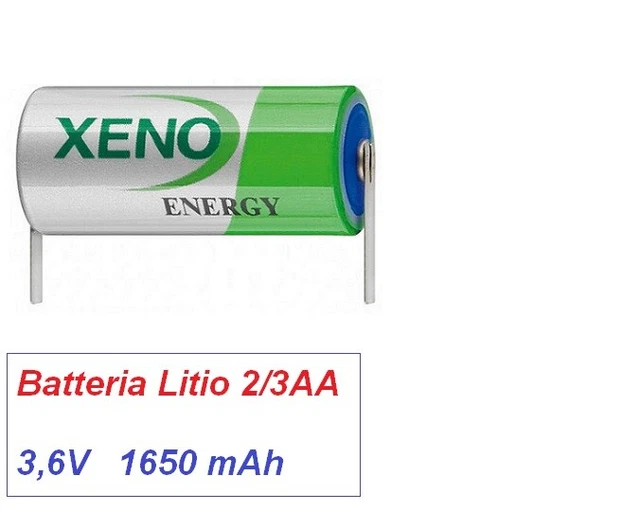 Batteria Pila 14335 2/3AA SL761 SL755 ER4V XL-055F 3,6V Li-SoCl2 - Foto 5