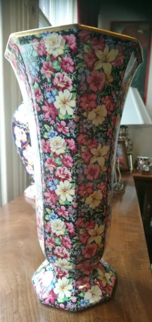 Royal Winton Grimwades Florence Chintz Large Vase. Ltd edition 676/2000