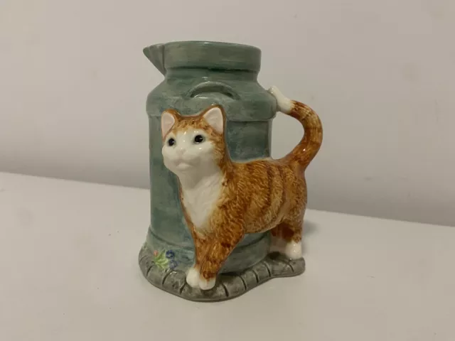 James Herriots Country Kitchen Ginger Cat Ceramic Milk Churn Jug Creamer 477753