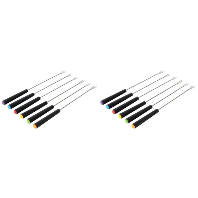 12 un. pinchos de metal Bbq palos de barbacoa palos Bbq pinchos vegetales
