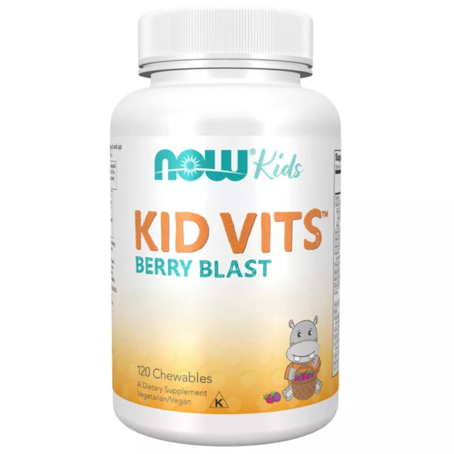 Now Foods, Kid Vits Berry Blast, 120 tabletas masticables - Envío rápido