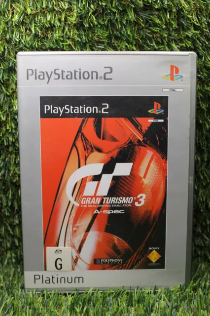 Gran Turismo 3 A-spec - PlayStation 2 PS2 w/ Manual & Reg. Card - Black  Label