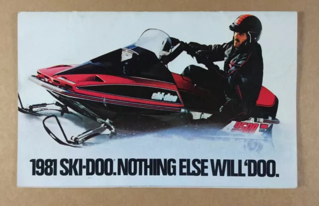 1981 Ski-Doo Snowmobiles Brochure Blizzard Everest Citation Elite Elan Alpine