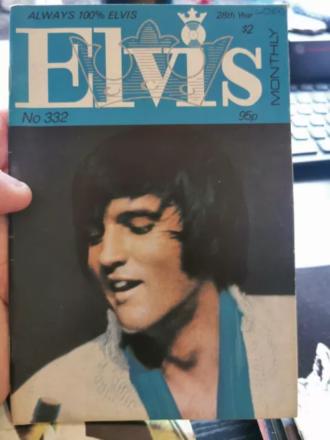 elvis monthly issue no 332  elvis presley magazine