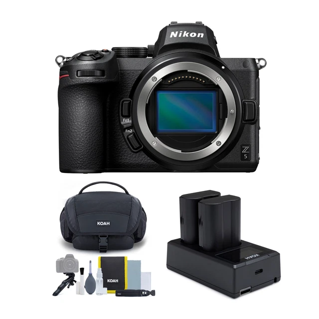 NIKON Z 5 FXformat Mirrorless Camera Body Bundle with Batteries and