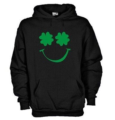 Felpa Celtic hoodie KN16 Irish Smile Ireland Drunk Drinking Quadrifoglio