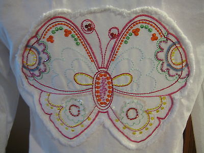 TCP Teen Girl 14 Matching JACKET & TOP Set Butterflies Sequins Beads Embellished