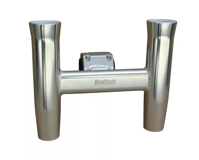 BROCRAFT ALUMINUM CLAMP - On Twin Fishing Rod Holder/Boat T-TOP Rod Holder  $125.99 - PicClick