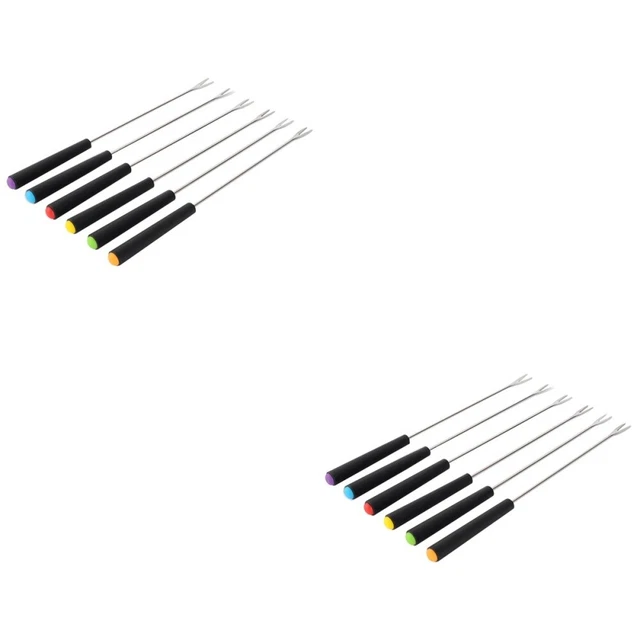 12 un. pinchos de metal Bbq palos pinchos vegetales pinchos de metal barbacoa