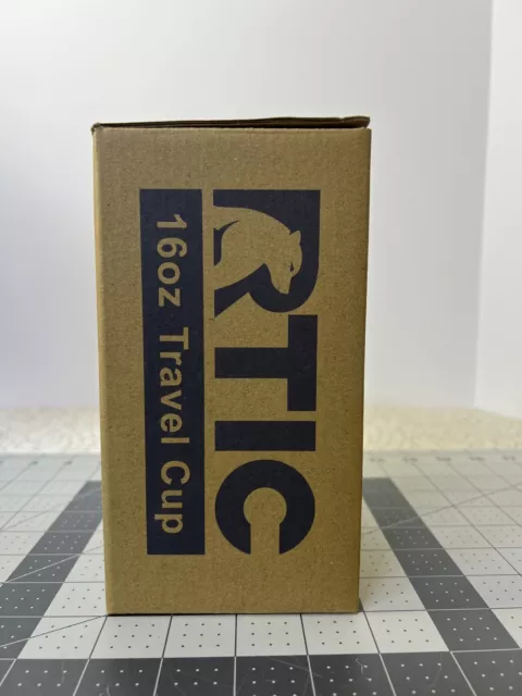 RTIC | 16 Oz Stainless Steel Travel Coffee Cup | Vacuum Insulated Tumbler Mug