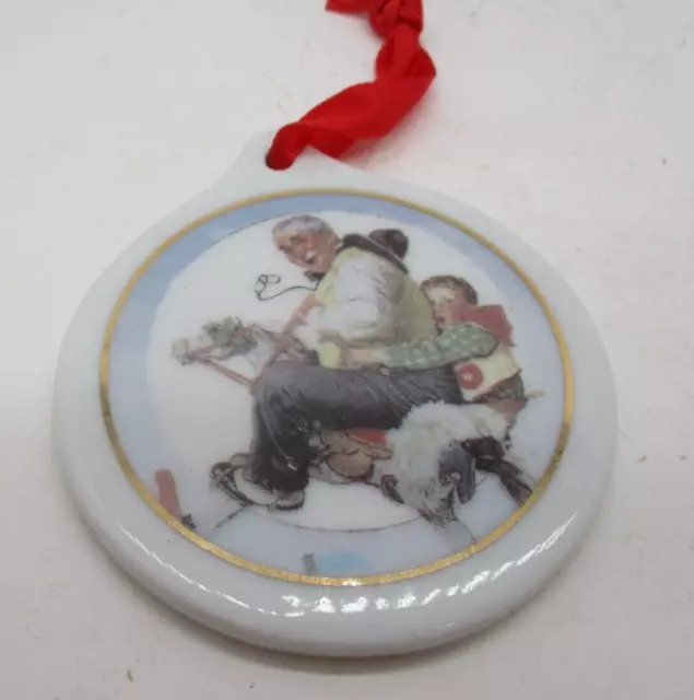 Vintage 1997 Norman Rockwell Ornament: Gramps At The Reins JC Penney