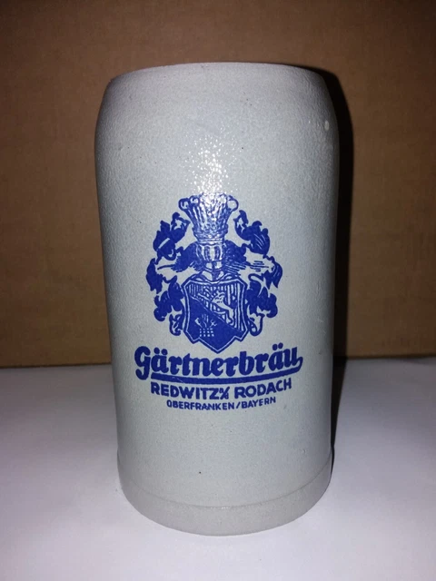 ALTER BIERKRUG 1,0 ltr Maßkrug Brauerei Gärtner Redwitz Gärtnerbräu