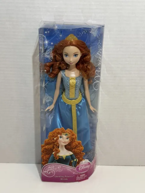 Disney Sparkling Princess Merida Y6863 Mattel Brand New 2012