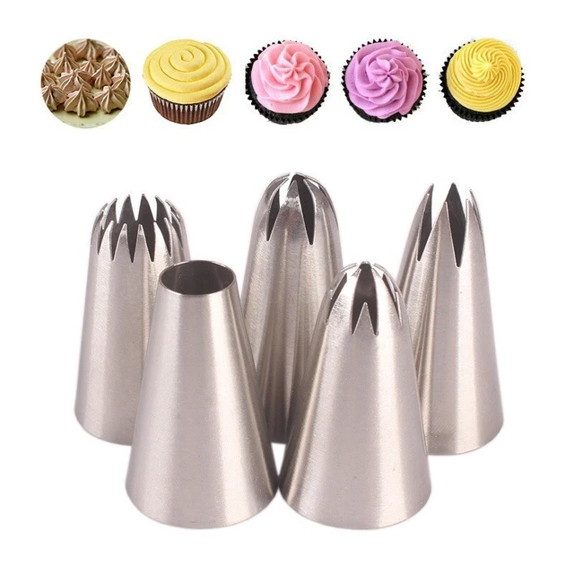 1M 2D 2F 2A 6B Boquilla Grande para Tuberías de Hielo Puntas de Pastelería Rusa Pastelería Decoración