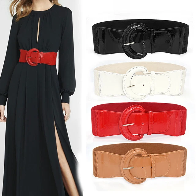 Ceinture Fine élastique Dorée Pour Femme - Boucle Métallique Ajustable Pour Robes Et Jupes - Idéale Pour Mariage Et Soirée