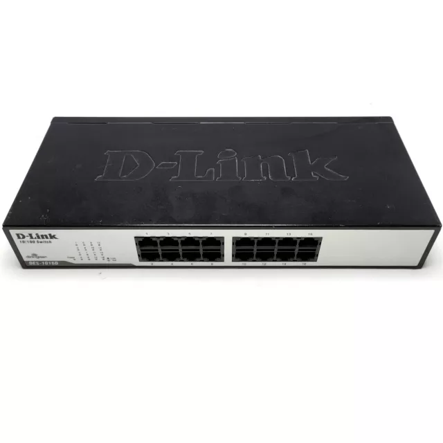 Conmutador Gigabit Dlink 16 puertos DES-1016D. No de pieza DES1016D