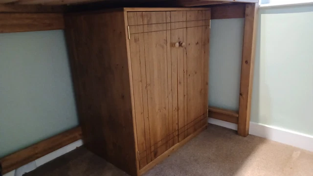 antique wooden wardrobe used