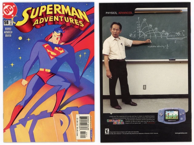 Superman Adventures #58 (NM+ 9.6) Low Print Alex Ross Cover Animated Series 2001