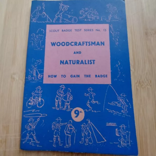 UK Scouting Book Woodcraftsman & Naturalist Scout Badge Test Series Number 13