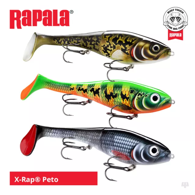 Rapala X-Rap Peto Lures - Pike Muskie Zander Catfish Predator Fishing Tackle