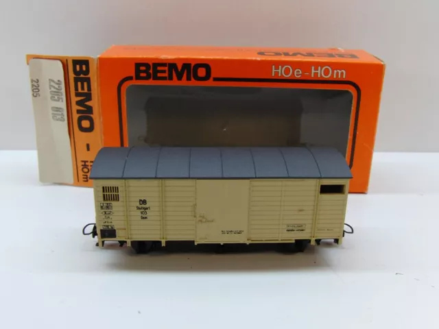 Bemo H0e / H0m 2205 813 Güterwagen, DC, TOP in OVP #29951