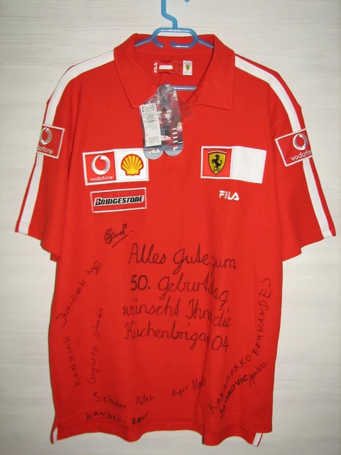 T-Shirt Homme Ferrari Vintage - Taille L - Rouge Passion - Etat Impeccable 5/5