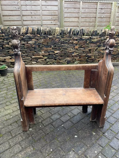 Antique Church Pew Bench - Approx. 3ft 8" Long