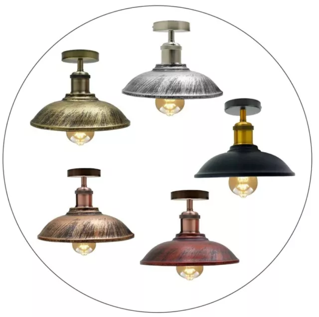 Retro Deckenlampe Vintage-Leuchte Deckenleuchte Hängelampe Industrie Design E27
