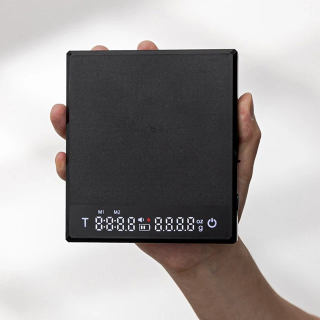 Temporizador inteligente de café digital USB pantalla LED invisible recargable