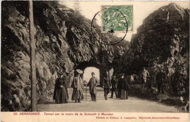 CPA GÉRARDMER - Tunnel on the road from La SCHLUCHT to Munster (455706)
