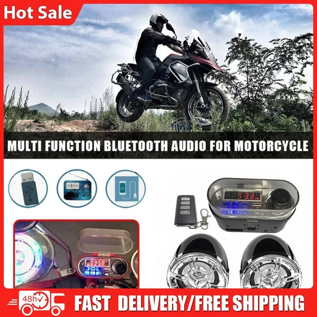 Altoparlante moto 12 V sistema audio compatibile con Bluetooth audio studio moto