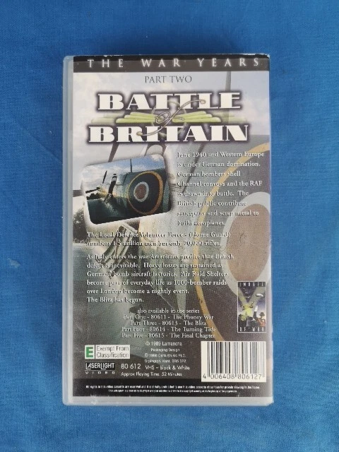 THE WAR YEARS The Battle Of Britain (VHS, 1998) £4.90 - PicClick UK