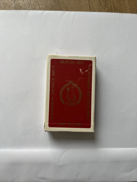 52 cartes à jouer ancien Jeu daveluy cartes avec boîte abîmée