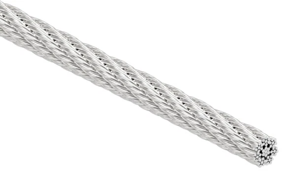Câble en Acier Inoxydable Ø 4mm, 7x7, Longueur 50m, V4A