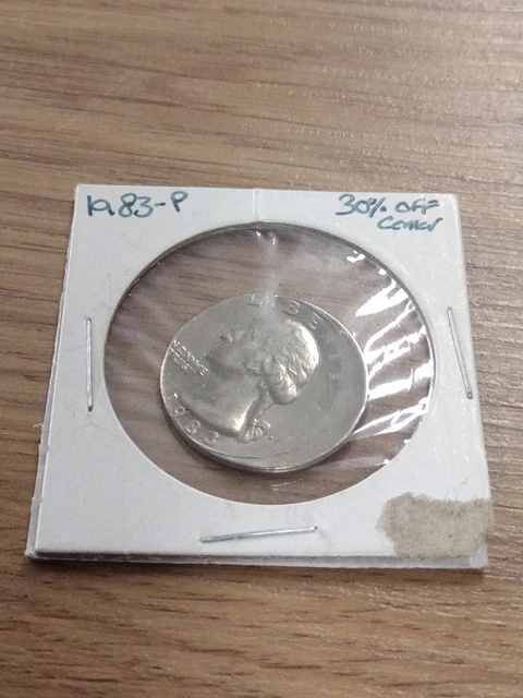 1983-P Washington Quarter- [Off Center] Scarce High Grade