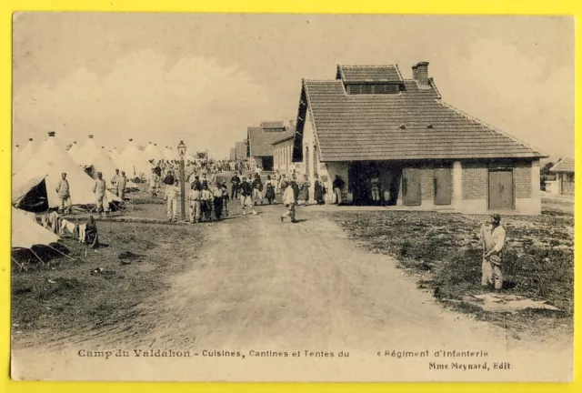 cpa 25 - CAMP MILITAIRE du VALDAHON (Doubs) CUISINES, CANTINES et TENTES Soldats