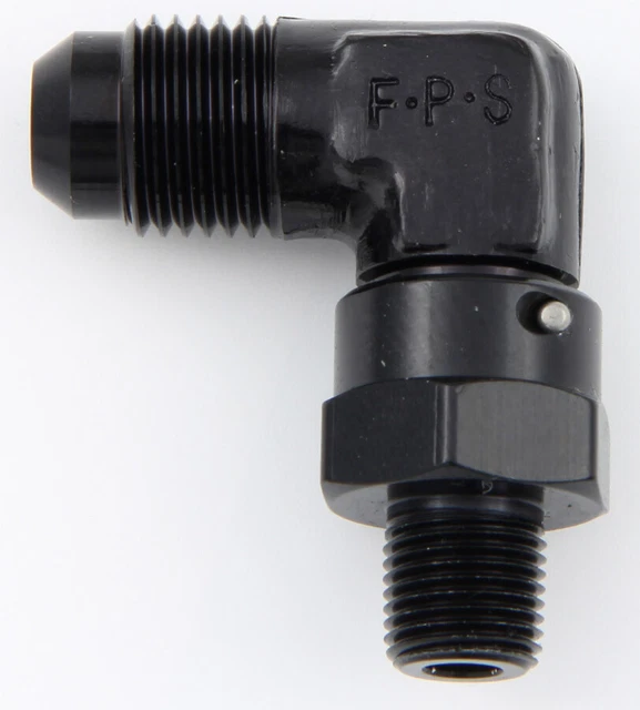 Fragola 6 An Male To 1/8 In Npt Male Aluminum 90 Degree Fitting P/N 499162-Bl