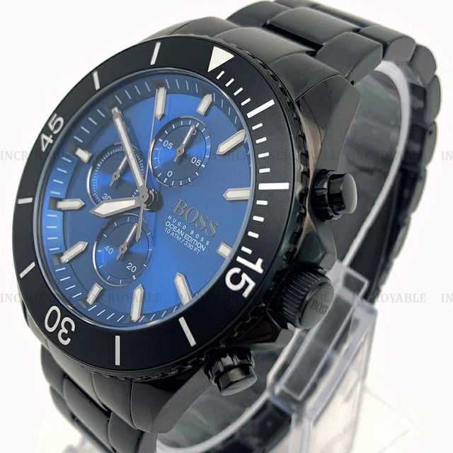 Hugo Boss 1513743 Ocean Edition Acier Inoxydable Bleu Cadran Montre Homme